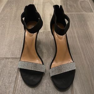 Style & Co Black Heels with rim-stones Size 10